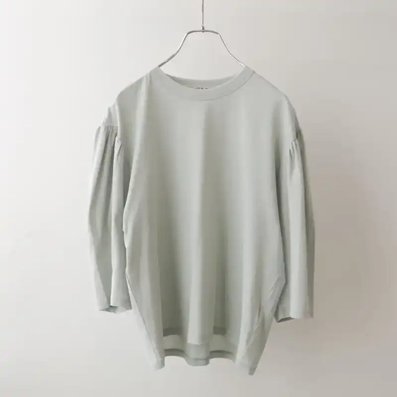 MidiUmi  ボリュームスリーブプルオーバー/MINT22 【日本製】